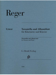 Max Reger: Tarantella and Album Leaf  (noty na klarinet, klavír)