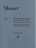 W.A. Mozart: Concerto for Horn and Orchestra No. 1 D major (noty na lesní roh, klavír)