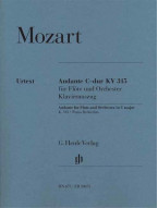 W.A. Mozart: Andante for Flute and Orchestra C major KV 315 (noty na příčnou flétnu, klavír)