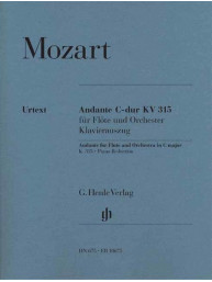 W.A. Mozart: Andante for Flute and Orchestra C major KV 315 (noty na příčnou flétnu, klavír)