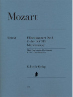 W.A. Mozart: Concerto for Flute and Orchestra G major K.313 (noty na příčnou flétnu, klavír)