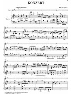 W.A. Mozart: Concerto for Flute and Orchestra G major K.313 (noty na příčnou flétnu, klavír)