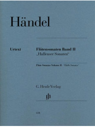 Georg Friedrich Händel: Flute Sonatas Volume II - Hallenser-Sonatas (noty na příčnou flétnu, klavír)