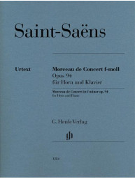 Camille Saint-Saëns: Morceau de Concert in F minor Op. 94 (noty na lesní roh, klavír)