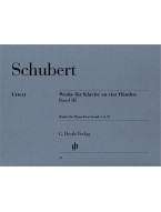 Franz Schubert: Works For Piano Four-Hands Volume 3 (noty na čtyřruční klavír)