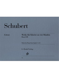Franz Schubert: Works For Piano Four-Hands Volume 3 (noty na čtyřruční klavír)
