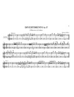 Franz Joseph Haydn: Divertimento Hob. XVIIa (noty na čtyřruční klavír)
