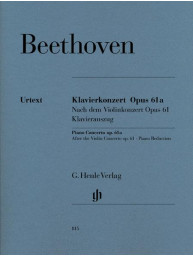 Ludwig van Beethoven: Piano Concerto Op.61a After The Violin Concerto (noty na čtyřruční klavír)