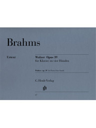 Johannes Brahms: Waltzes Op.39 (noty na čtyřruční klavír)