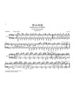 Johannes Brahms: Waltzes Op.39 (noty na čtyřruční klavír)