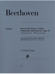Ludwig van Beethoven: Concerto C major [Triple Concerto] op. 56 (noty na housle, violoncello, čtyřruční klavír)