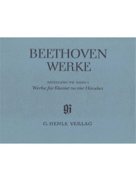Ludwig van Beethoven: Works For Piano Four-hands, series VII Volume 1 (noty na čtyřruční klavír)