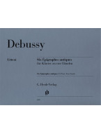 Claude Debussy: Six Epigraphes Antiques (noty na čtyřruční klavír)