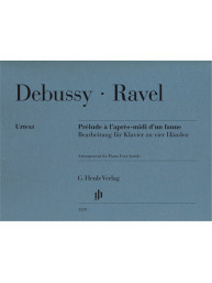 Claude Debussy: Prelude a l'apres-midi d'un faune (noty na čtyřruční klavír)