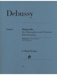 Claude Debussy: Rhapsody For Alto Saxophone And Orchestra (noty na altsaxofon, klavír)