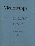 Henri Vieuxtemps: Viola Sonata in B-Flat Major, Op. 36 (noty na violu, klavír)