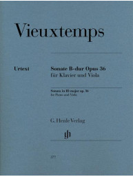 Henri Vieuxtemps: Viola Sonata in B-Flat Major, Op. 36 (noty na violu, klavír)