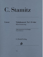 Carl Stamitz: Viola Concerto No. 1 in D Major (noty na violu, klavír)