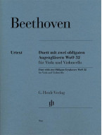 Ludwig van Beethoven: Duet With Two Obligato Eyeglasses, WoO 32 (noty na violu, violoncello)