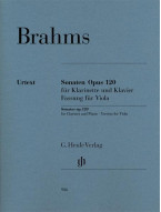 Johannes Brahms: Clarinet Sonatas Op.120 (noty na violu, klavír)