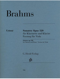 Johannes Brahms: Clarinet Sonatas Op.120 (noty na violu, klavír)