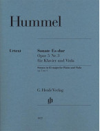 Johann Nepomuk Hummel: Sonata in Eb Major, Op. 5, No. 3 (noty na violu, klavír)