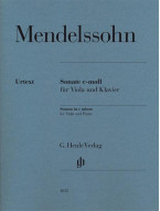 Felix Mendelssohn Bartholdy: Sonata in C Minor (noty na violu, klavír)