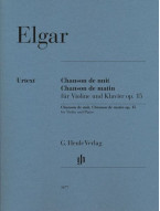 Edward Elgar: Chanson de nuit, Chanson de matin op. 15 (noty na housle, klavír)