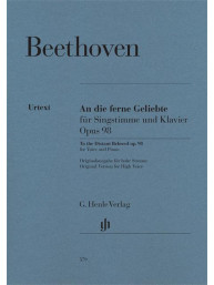 Ludwig van Beethoven: To the Distant Beloved, Op. 98 (noty na zpěv, klavír)