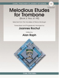 Marco Bordogni: Melodious Etudes for Trombone, Book 2: Nos. 61-90 (noty na pozoun) (+audio)