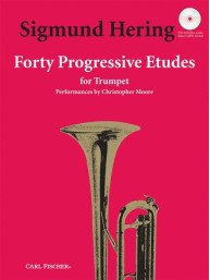 Sigmund Hering: 40 Progressive Etudes (noty na trubku) (+audio)