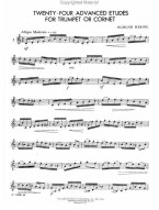 Sigmund Hering: 24 Advanced Etudes (noty na trubku)