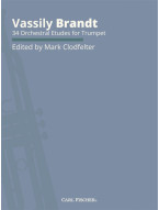 Vassily Brandt: 34 Orchestral Etudes for Trumpet (noty na trubku)