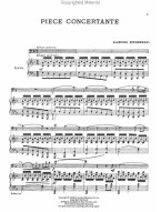 Samuel Rousseau: Piece Concertante (noty na pozoun, klavír)