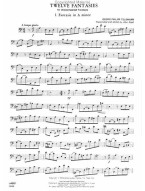 Georg Philipp Telemann: 12 Fantasies (noty na pozoun)
