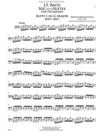 Johann Sebastian Bach: 6 Cello Suites For Trombone (noty na pozoun)