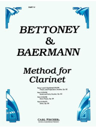 Baermann & Bettoney: Complete Method Part 4 - Short Pieces Op.64 (noty na klarinet)(+audio)