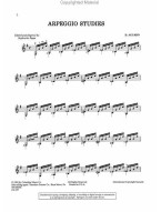 Dionisio Aguado: Arpeggio Studies (noty na kytaru)