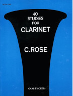 Cyrille Rose: 40 Studies for Clarinet 1 (noty na klarinet)