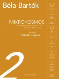 Béla Bartók: Mikrokosmos Volume 2: Nos. 37-66 (noty na klavír)