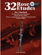 Franz Ferling: 32 Rose Etudes for Clarinet (noty na klarinet, klavír) (+audio)