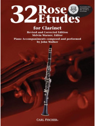 Franz Ferling: 32 Rose Etudes for Clarinet (noty na klarinet, klavír) (+audio)