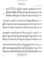 Edmund Severn: Polish Dance (noty na housle, klavír) (+audio)
