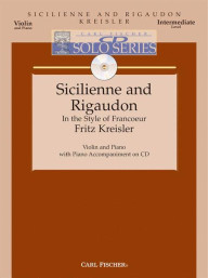 Fritz Kreisler: Sicilienne and Rigaudon (noty na housle, klavír) (+audio)