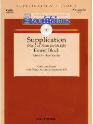 Ernest Bloch: Supplication - No. 2 of 'From Jewish Life' (noty na violoncello, klavír) (+audio)