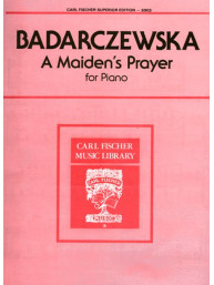 Tekla Badarzewska: A Maiden's Prayer (noty na klavír) (+audio)