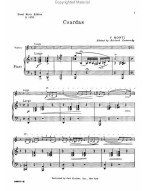 Vittorio Monti: Czardas (noty na violu, klavír)