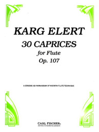 Sigfrid Karg-Elert: 30 Caprices Op.107 (noty na příčnou flétnu)