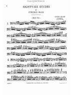Josef Hrabě: 86 Etudes for The String Bass Book 1 (noty na kontrabas)