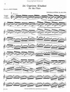 Theobald Boehm: 24 Caprices Op.26 (noty na příčnou flétnu)